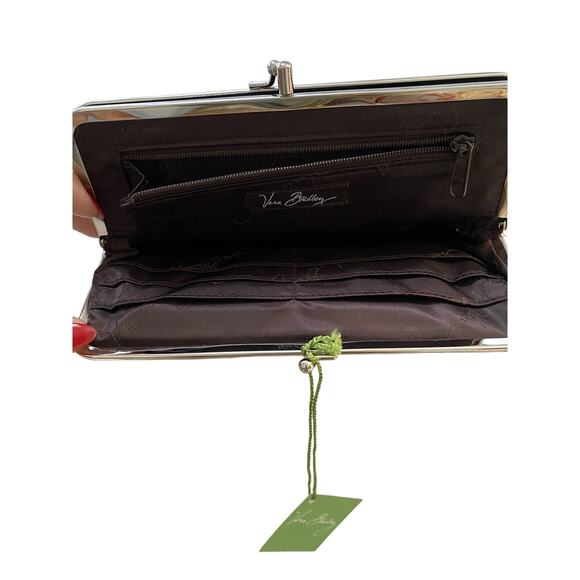 Vera Bradley IMPERIAL TOILE Double Kisslock Wallet Clutch - Picture 4 of 5